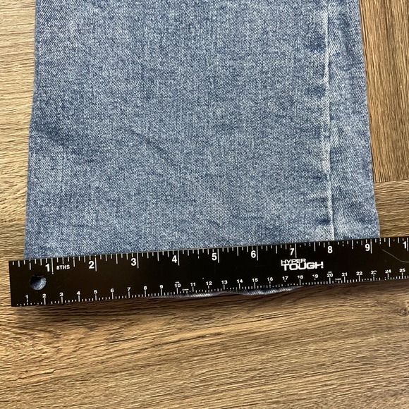 Indigo Rein Jeans Womens 7 W27 L32.5 Blue Flare Bell Bottom Distressed Denim Y2K - Picture 9 of 11